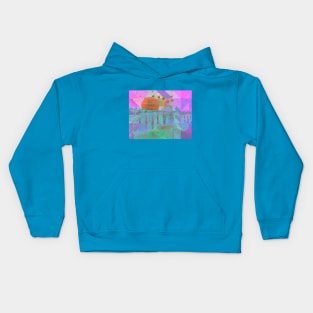 The Starry Night Over the Rhône by Van Gogh (Remix by SABRE) Kids Hoodie